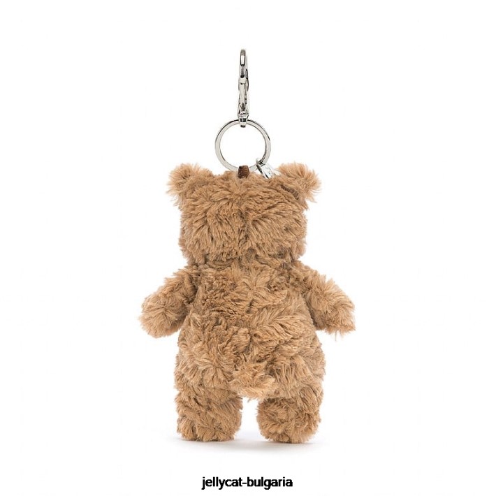 Jellycat Bartholomew bear bag charm кафяво 15 аксесоар