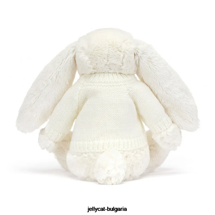Jellycat Blossom Bunny s personalizovaným mikinovým krémem 594 hračka