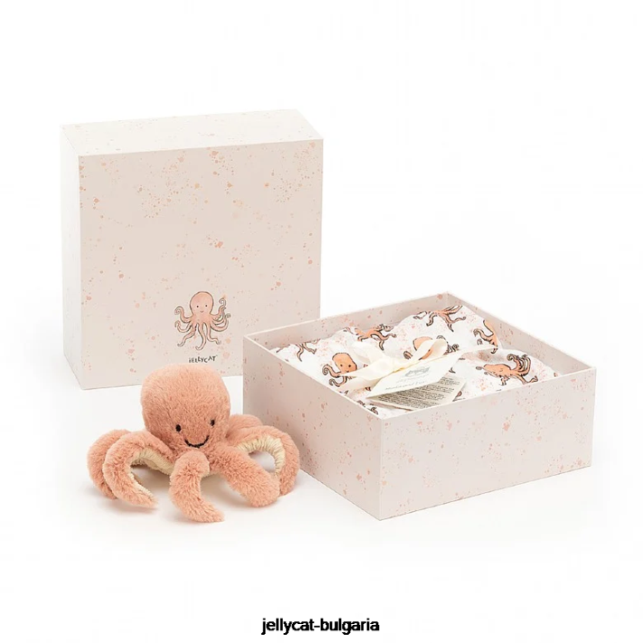 Jellycat Dárková sada chobotnice odell vícebarevná 749 hračka