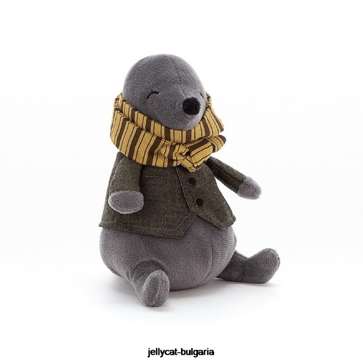 Jellycat Riverside rambler mole grey 489 играчка