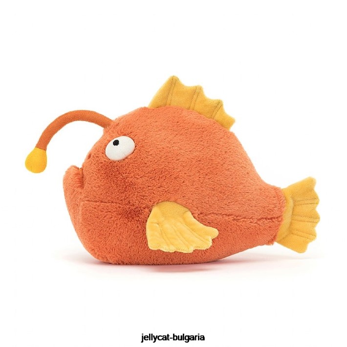 Jellycat alexis anglerfish оранжево 336 играчка