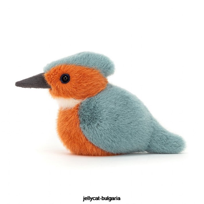 Jellycat birdling kingfisher многоцветен 485 играчка