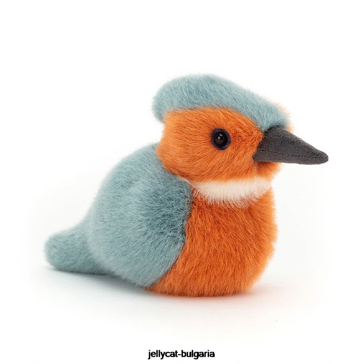 Jellycat birdling kingfisher многоцветен 485 играчка