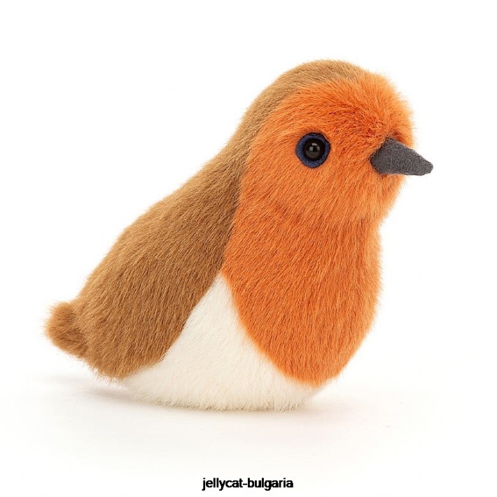 Jellycat birdling robin многоцветен 40 играчка
