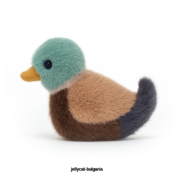 Jellycat birdling патица многоцветен 45 играчка