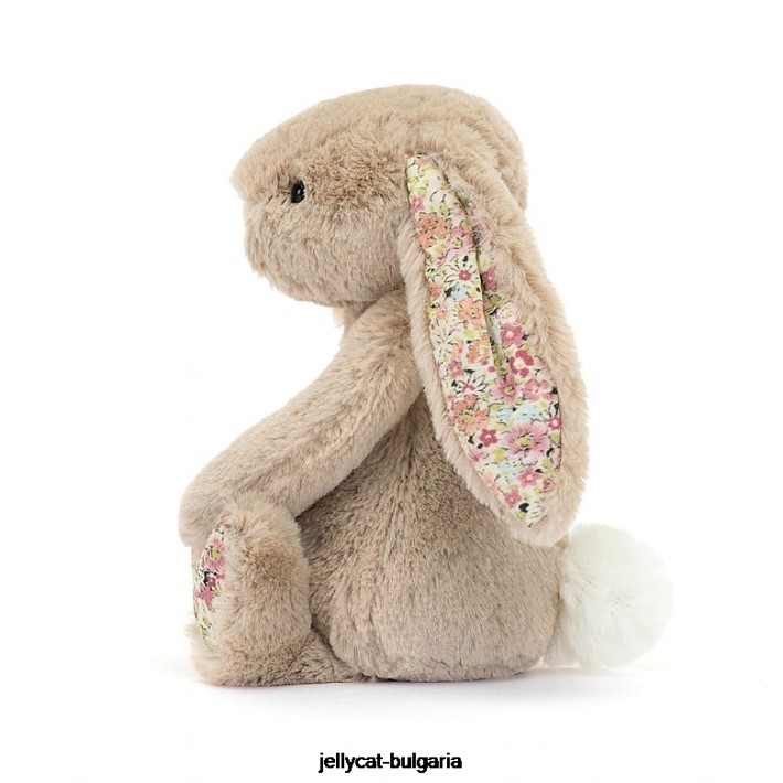 Jellycat blossom bea зайче бежово 152 играчка