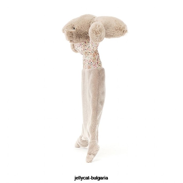 Jellycat blossom bea зайче утешител бежов 325 играчка