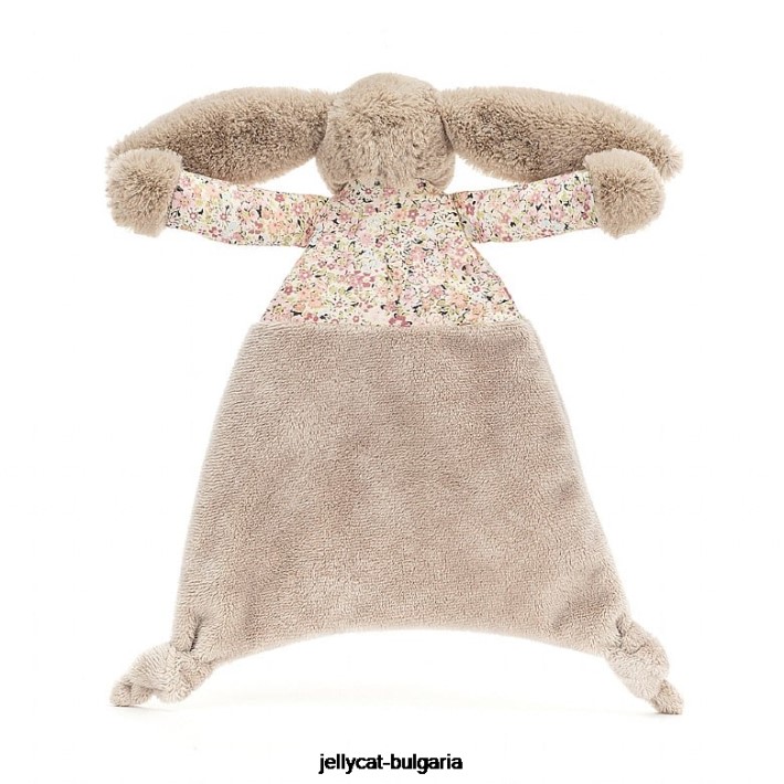 Jellycat blossom bea зайче утешител бежов 325 играчка