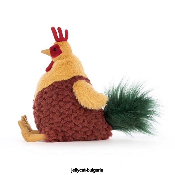 Jellycat cluny cockerel многоцветен 378 играчка