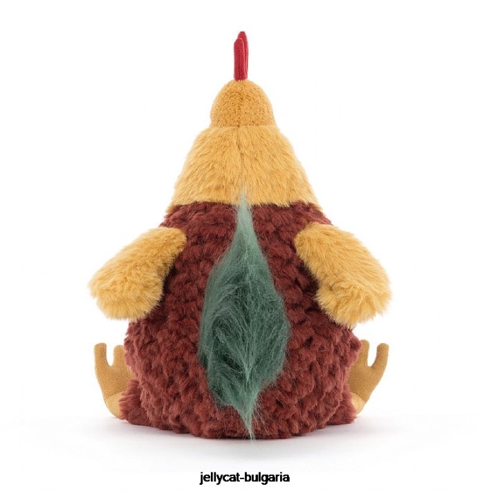 Jellycat cluny cockerel многоцветен 378 играчка
