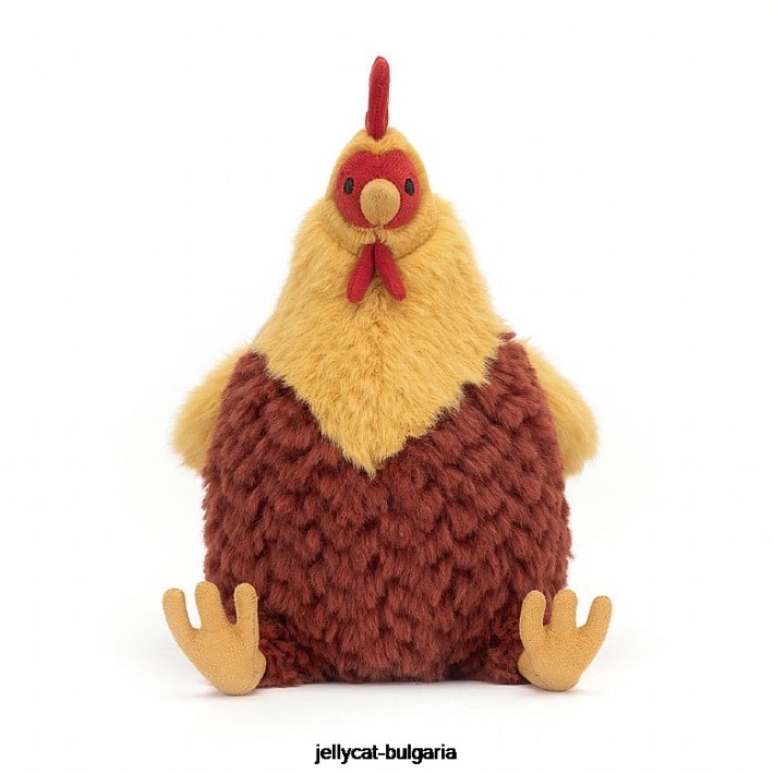 Jellycat cluny cockerel многоцветен 378 играчка