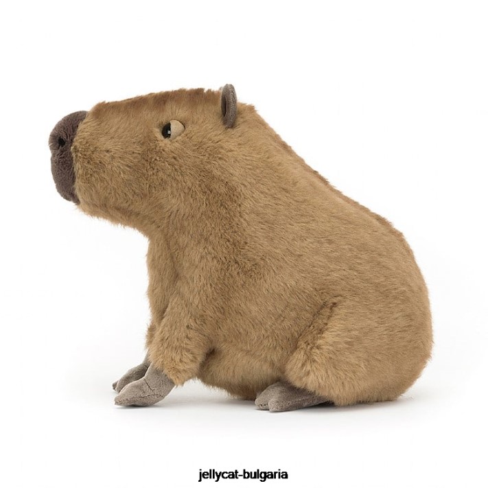 Jellycat clyde kapybara hnědá 678 hračka
