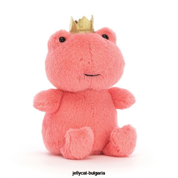 Jellycat crowning croaker жаба розово 37 играчка