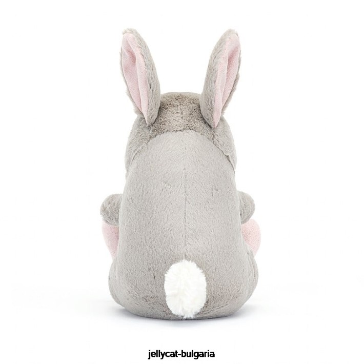 Jellycat cuddlebud бернард зайче сиво 464 играчка