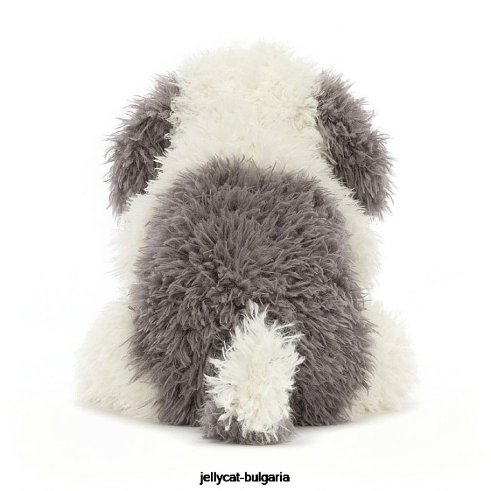 Jellycat floofie овчарка сиво и бяло 403 играчка