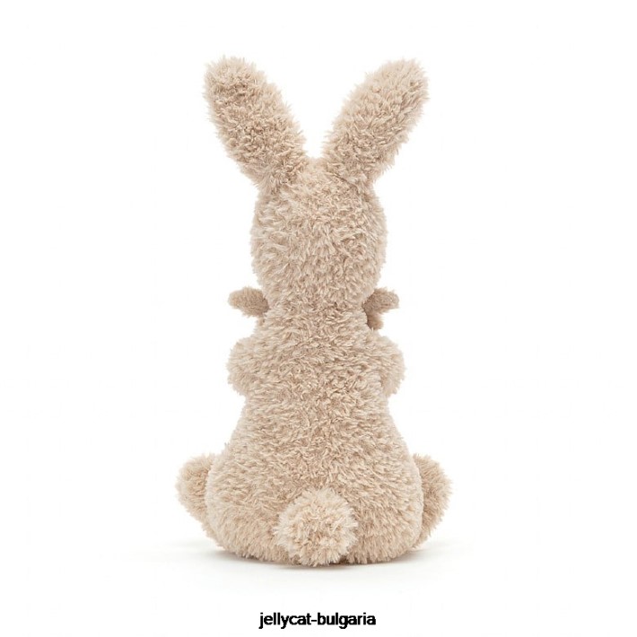Jellycat huddles зайче бежово 338 играчка