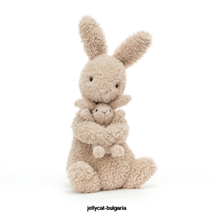 Jellycat huddles зайче бежово 338 играчка