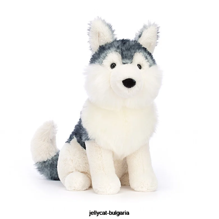 Jellycat jackson husky šedá a bílá 632 hračka