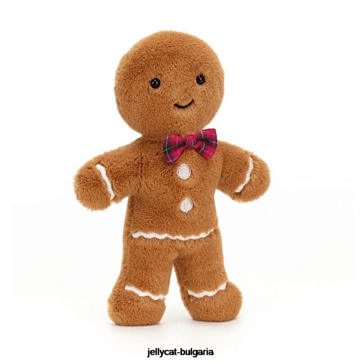 Jellycat jolly gingerbread fred beige 14 играчка