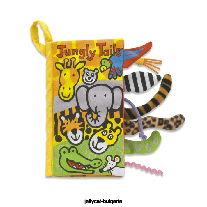 Jellycat jungly tails kniha vícebarevná 754 rezervovat