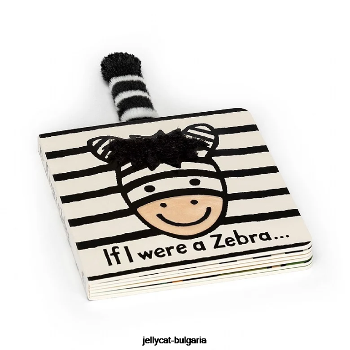 Jellycat kdybych byl zebra deska kniha vícebarevná 776 rezervovat