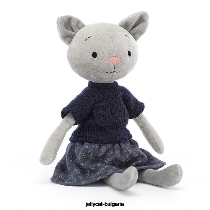 Jellycat koketa roztomilá kočka šedá 584 hračka