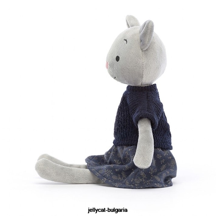 Jellycat koketa roztomilá kočka šedá 584 hračka