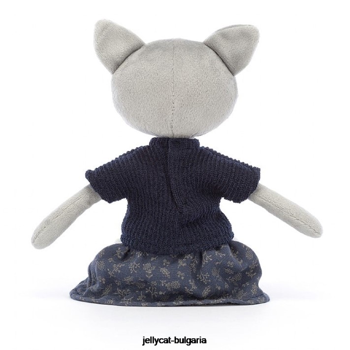 Jellycat koketa roztomilá kočka šedá 584 hračka