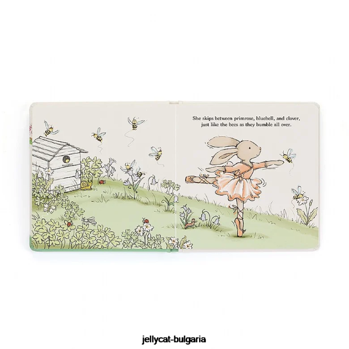 Jellycat lottie the ballet bunny book multi-color 741 rezervovat
