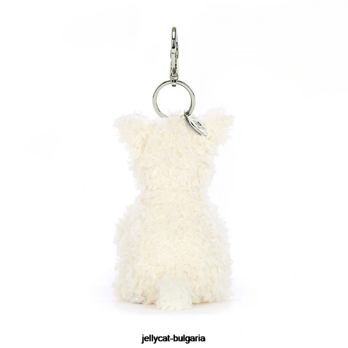 Jellycat munro scottie dog bag charm cream 642 doplněk