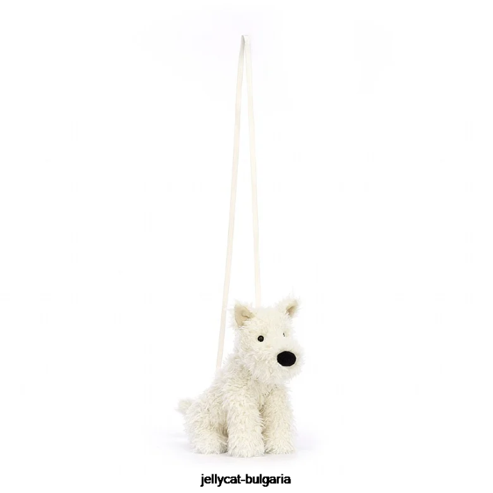 Jellycat munro scottie dog bag cream 679 Taška