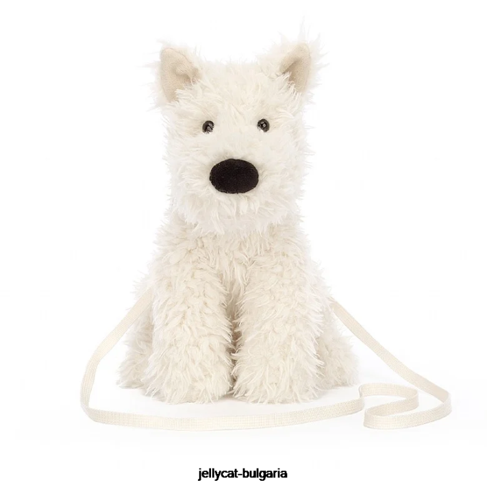 Jellycat munro scottie dog bag cream 679 Taška