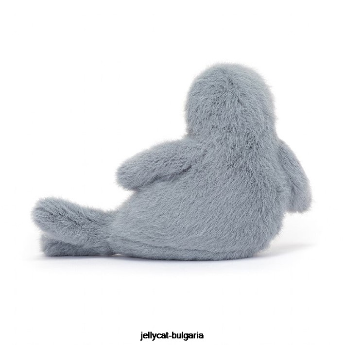 Jellycat nauticool roly poly seal сиво и бяло 85 играчка