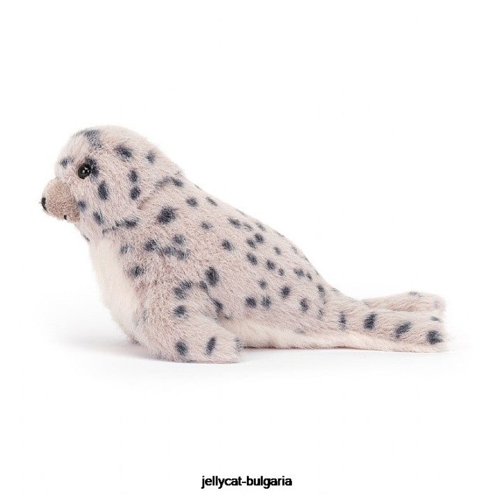 Jellycat nauticool roly poly seal сиво и бяло 85 играчка