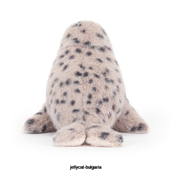 Jellycat nauticool roly poly seal сиво и бяло 85 играчка