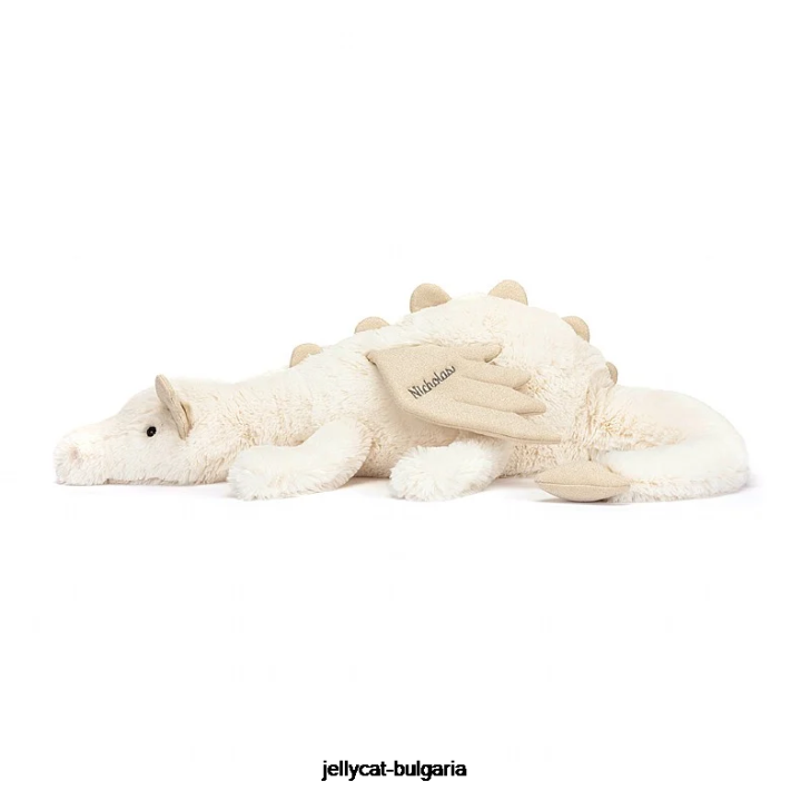 Jellycat personalizovaný sněžný drak obrovský bílý 570 hračka