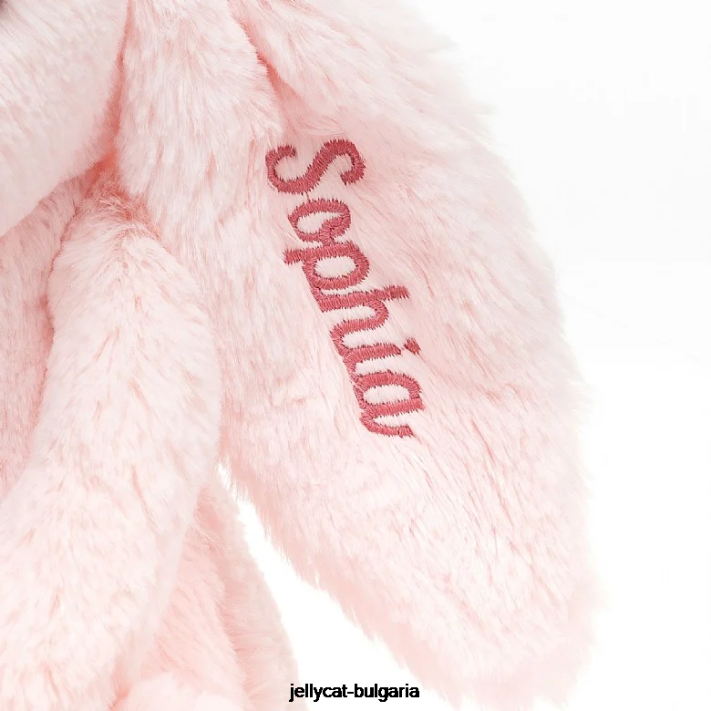 Jellycat personalizovaný stydlivý růžový zajíček středně růžový 48 hračka