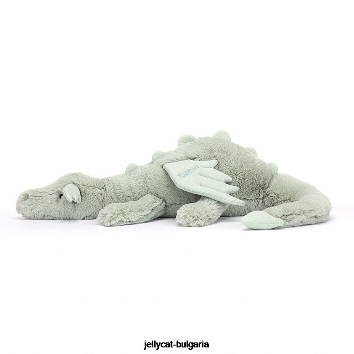 Jellycat personalizovaný šalvěj drak obrovský světle zelený 646 hračka
