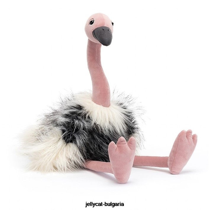 Jellycat ramonda щраусово сиво 441 играчка