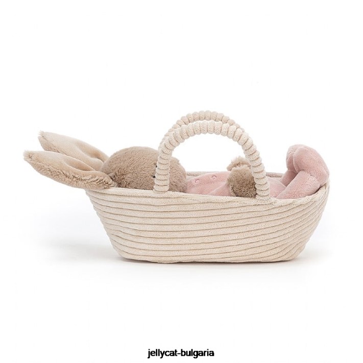 Jellycat rock-a-bye zajíček béžový 562 hračka