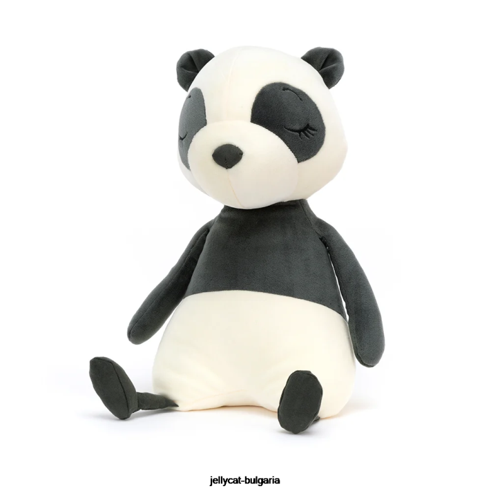 Jellycat spící panda černá a bílá 651 hračka