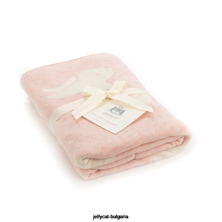 Jellycat stydlivá deka zajíčka růžová 690 hračka