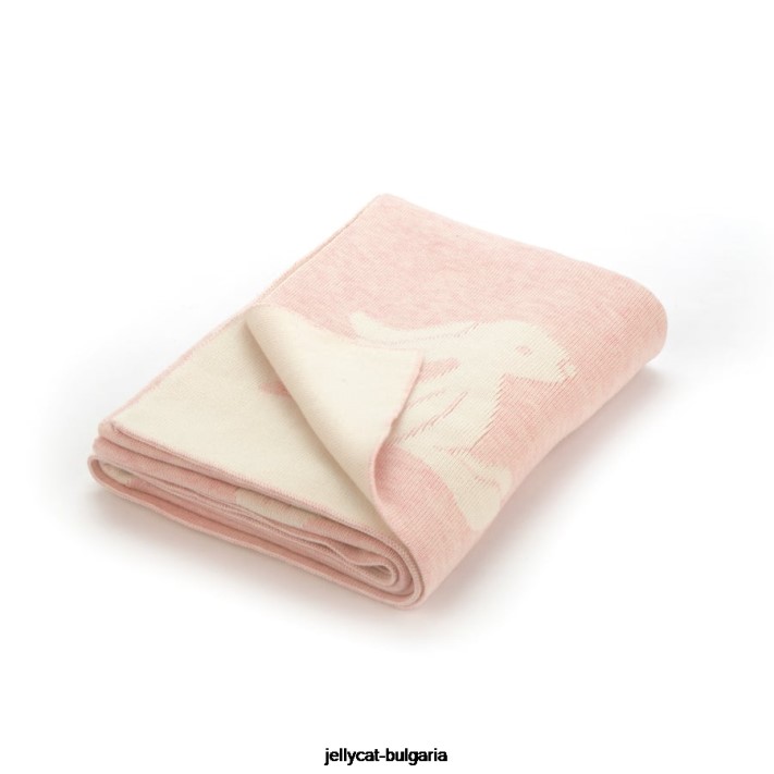 Jellycat stydlivá deka zajíčka růžová 690 hračka