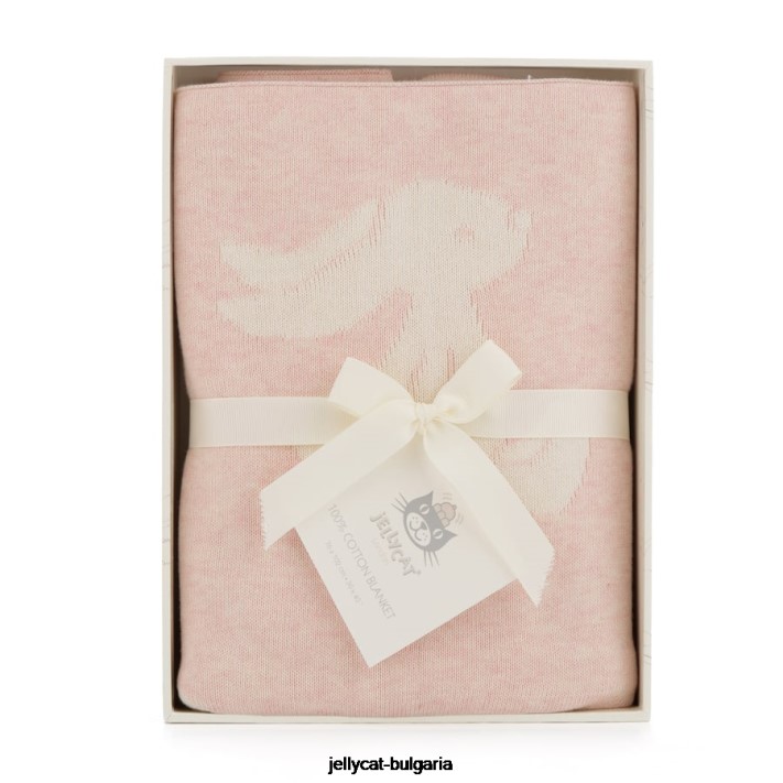 Jellycat stydlivá deka zajíčka růžová 690 hračka