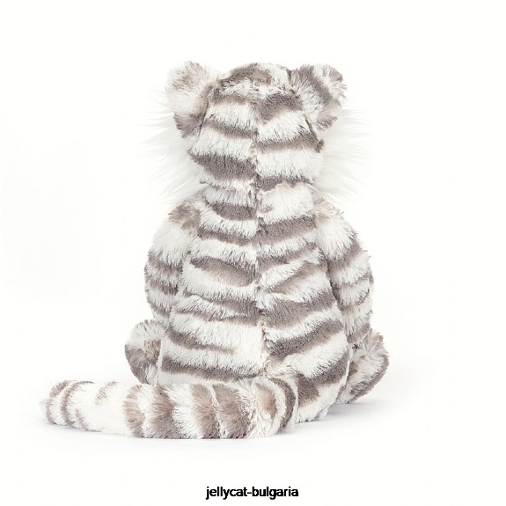 Jellycat stydlivý sněžný tygr šedý a bílý 609 hračka