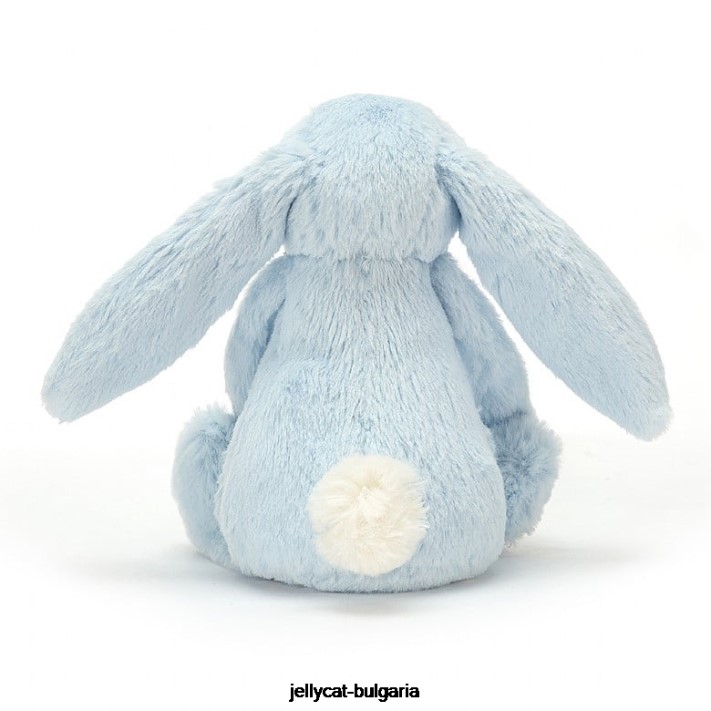 Jellycat stydlivý zajíček chrastítko modrý 744 hračka