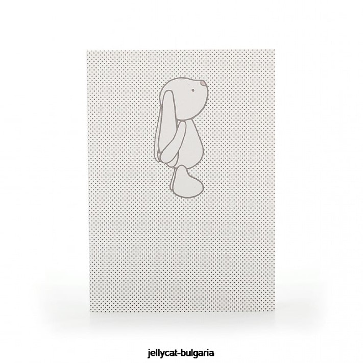 Jellycat stydlivý zajíček skvrny a6 poznámkový blok béžový 738 rezervovat
