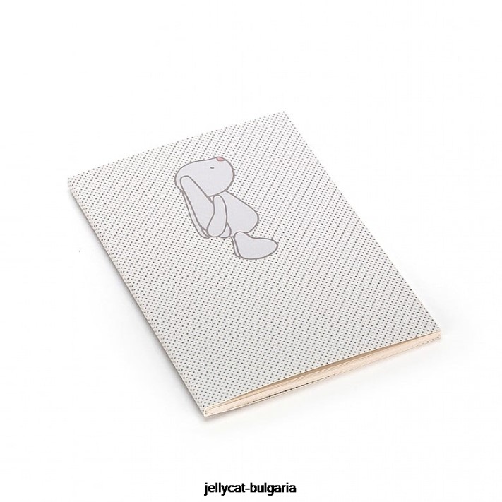 Jellycat stydlivý zajíček skvrny a6 poznámkový blok béžový 738 rezervovat
