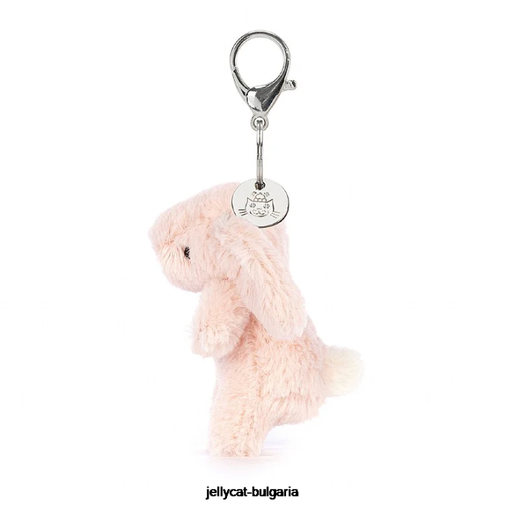 Jellycat stydlivý červenat bunny bag kouzlo broskev 613 doplněk