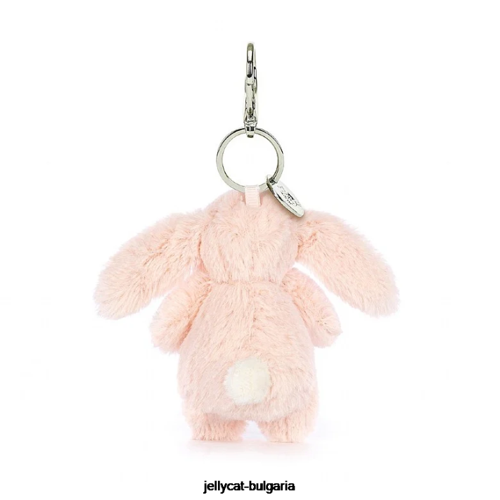 Jellycat stydlivý červenat bunny bag kouzlo broskev 613 doplněk